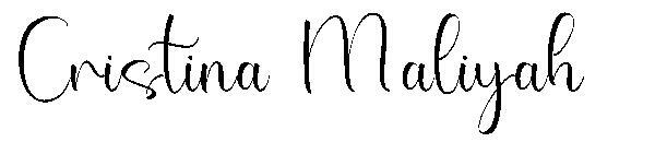 クリスティーナ・マリヤ字体(Cristina Maliyah字体)