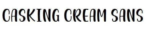 Casking Cream Sans字体