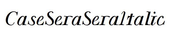 CaseSeraSeraItalic문자체(CaseSeraSeraItalic字体)