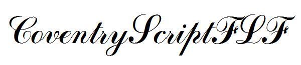 CoventryScriptFLF avec CoventryScriptFLF(CoventryScriptFLF字体)