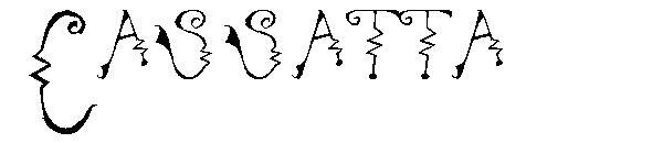 كاساتا 字体(Cassatta字体)