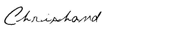 Chrishand글자체(Chrishand字体)