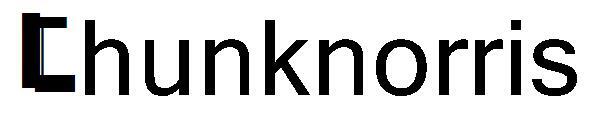 Чанкноррис 字体(Chunknorris字体)