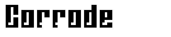Corodează字体(Corrode字体)