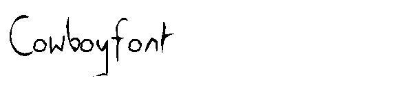 Font koboi(Cowboyfont字体)