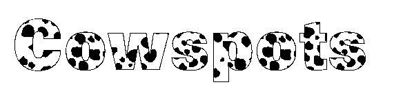 أوعية البقر 字体(Cowspots字体)