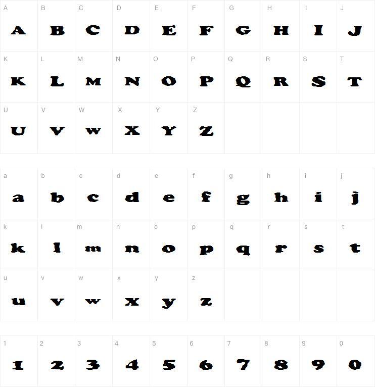 Карл Великий 字体 Карта персонажей